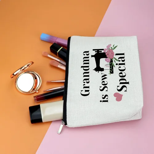 Miniatura 5 de Regalo para el día de la madre para mujeres, regalo de abuela, bolsa de maquillaje de costura, regalos para amantes de la costura, bolsa