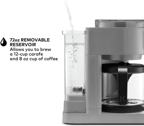 Miniatura 2 de K-Duo Essentials, cafetera de cápsulas de una sola porción para café caliente y helado y jarra, depósito de 72 Oz, múltiples tamaños de preparación