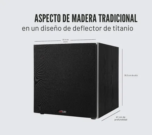Miniatura 4 de Polk Audio PSW10 - Subwoofer amplificado de 10 pulgadas para audio doméstico - Tecnología Power Port, hasta 100 vatios, graves potentes en diseño