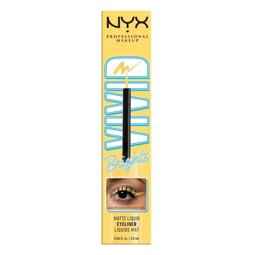 Miniatura 8 de NYX PROFESSIONAL MAKEUP Vivid Brights Delineador Líquido, Delineador de Ojos Resistente a las Manchas con Punta Precisa - Had Me At Yellow 03 Me