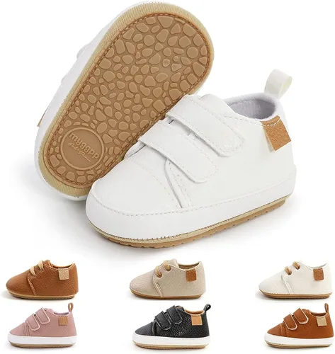 QWZban Zapatos de bebé para niños y niñas zapatillas de deporte con suela de goma antideslizante para cuna de bebé zapatos de vestir para uniforme