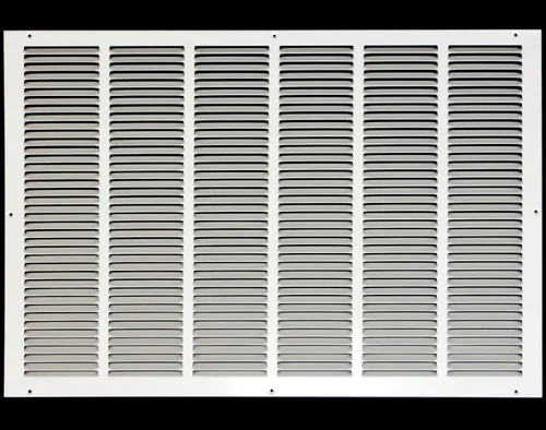 Miniatura 49 de HVAC Premium 30' x 10' [Abertura de conducto] Rejilla de aire de retorno de acero estampado plano - Pared lateral y techo - Cubierta de conducto