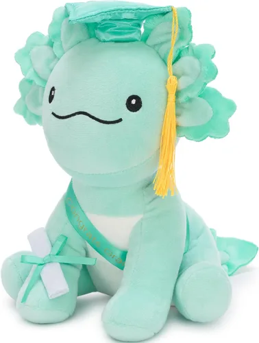 Miniatura 2 de Tezituor Juguete de peluche de ajolote de graduación 2026, bonito animal de peluche de graduación de 8 pulgadas, regalo para niños y niñas