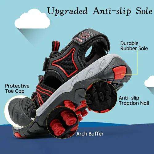 Miniatura 5 de VITUOFLY Sandalias para niños al aire libre senderismo deportes sandalias niñas piscina playa zapatos de verano zapatos de agua zapatillas