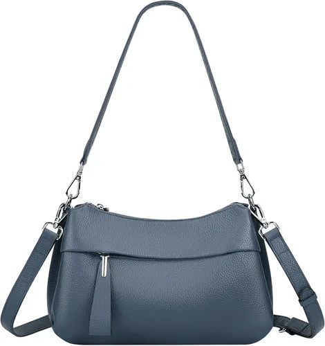Miniatura 34 de Over Earth Genuine Leather Crossbody Bags for Women Small Hobo Handbags Shoulder Purses with 2 Detachable Straps