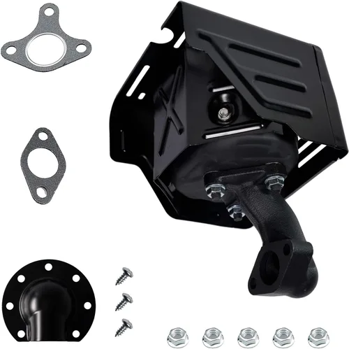 Miniatura 3 de JMCHstore Tubo de Silenciador de Escape con Deflector Para Predator 301cc, Motor de Honda GX240 GX270 8HP 9HP, Motor de Lifan Loncin, Bomba de Agua