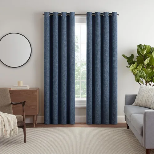 Miniatura 14 de Eclipse Décor Quinn - Cortina opaca 100 % sólida, con textura, absolutamente cero para privacidad, perfecta como cortinas de sala de estar