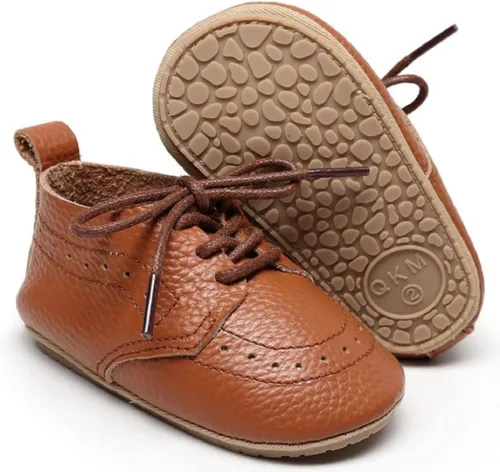 Greceen Mocasines de cuero para bebés, niños y niñas, cómodos zapatos de vestir Oxford, zapatos de boda, zapatos para primeros pasadores, zapatos de