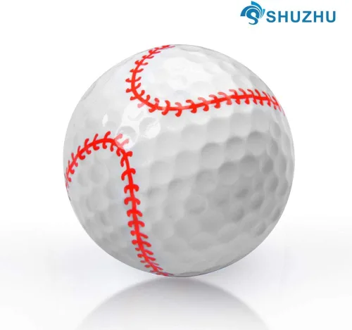 Miniatura 4 de Bolas de golf surtidas, 6 unidades, entrenamiento, deportes, regalo, práctica, conducción de campo, diversión novedosa para golfistas, dibujos