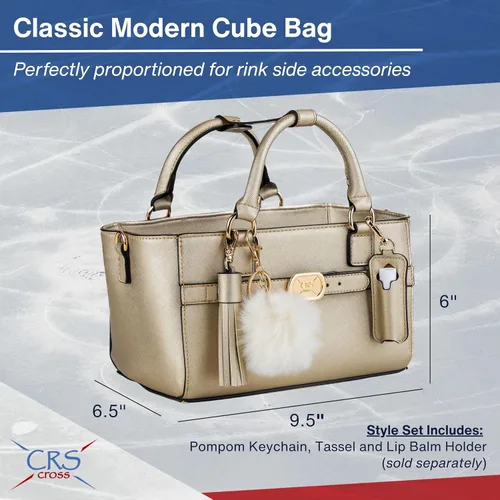 Miniatura 18 de CRS Cross Rink Side Tote. Ice Skating Accessory Bag-Figure Skating, Roller, Inline Skaters, Dance, Cheer.Organizes Guards Water Bottle Phone
