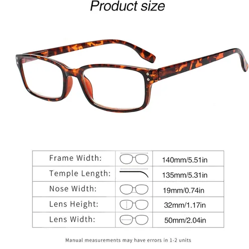 Miniatura 2 de Kerecsen Paquete de 6 gafas de lectura con bloqueo de luz azul, lectores con bisagra de resorte para hombres y mujeres, anteojos para computadora 6