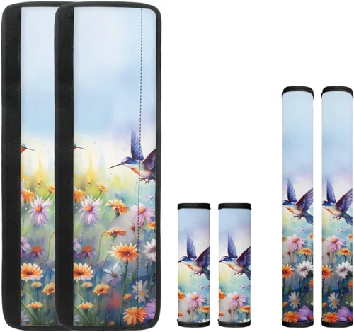 Miniatura 15 de DISNIMO Fundas protectoras de repuesto para refrigerador con diseño floral bohemio de libélula, fundas protectoras lavables para puertas de cocina