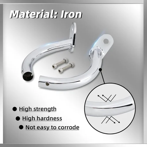 Miniatura 5 de TCT-MOTORPARTS Soporte de protección de alforja para Harley Electra Glide FLHT FLHTC FLHTCU 97-08 Cromado