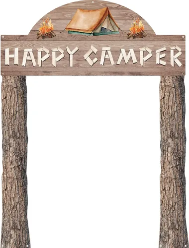 Miniatura 10 de Peryiter 3 piezas de decoración de fiesta temática de noche de La Habana, cartel de bienvenida para porche con cinta para campamento de verano