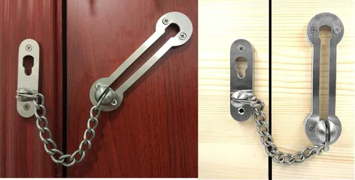 Miniatura 2 de AR-House - Cerradura de cadena de puerta extra gruesa Sus304, protector de cadena de seguridad de acero inoxidable fundido, cerradura de pestillo