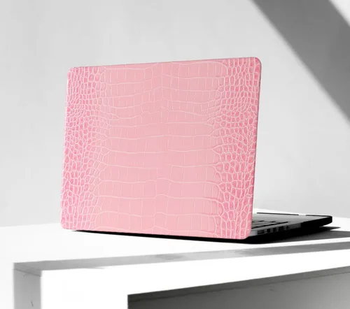 Miniatura 18 de Compatible con Funda para MacBook Air de 13 Pulgadas con Diseño de Cocodrilo 2021 2020 2019 2018 M1 A2337 A2179 A1932, Texturizada Elegante Lujosa