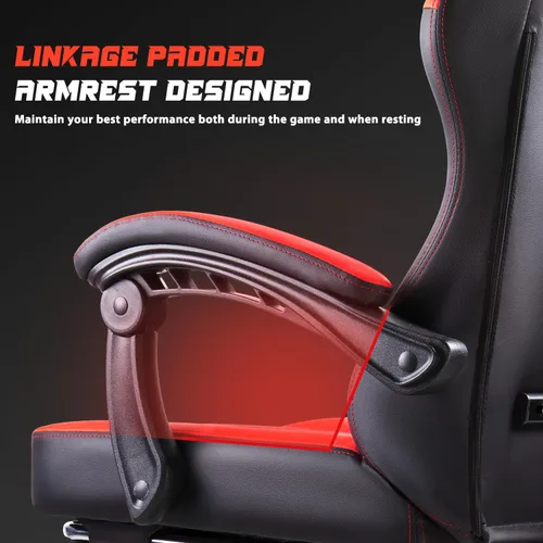 Miniatura 4 de VITESSE Silla Ergonómica de Videojuegos para Adultos, Silla de Computadora PC de 400 lbs, Silla de Oficina de Carreras, Silla Gamer Ajustable