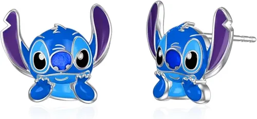Dckazz Pendientes de puntada para niñas, regalos hipoalergénicos, joyería para hija, nieta, regalo de cumpleaños, Zinc, No es una piedra preciosa