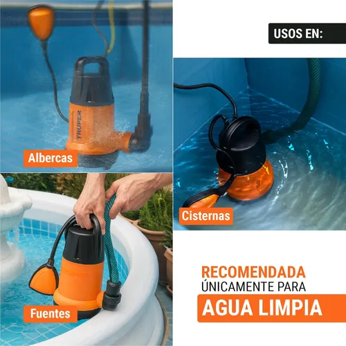 Miniatura 4 de TRUPER BOS-3/4LP Bombas de agua limpia sumergibles 3/4Hp (560 w)