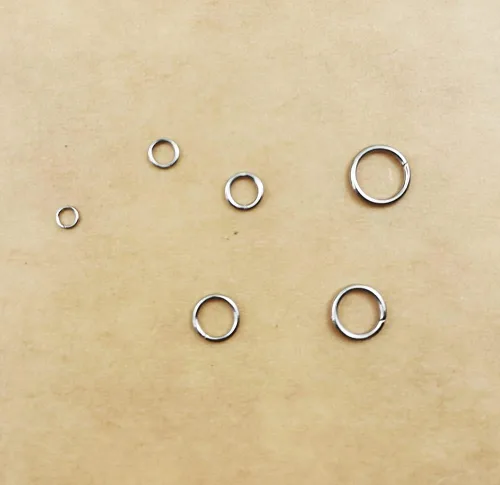 Miniatura 3 de 1000 anillos de acero inoxidable de 0.118 pulgadas (0.118 in) para hacer joyas, collares, pulseras, aretes, llavero, manualidades