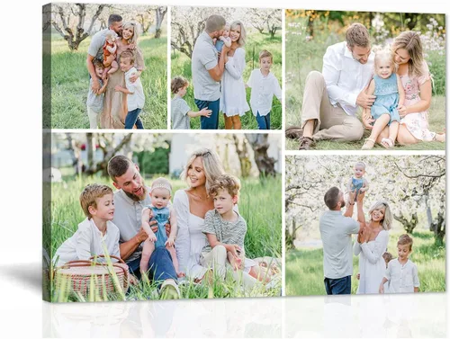 Miniatura 14 de LZIMU Personaliza tus fotos en lienzo, impresiones artísticas personalizadas para pared, fotos familiares, bodas, bebés, mascotas, collage