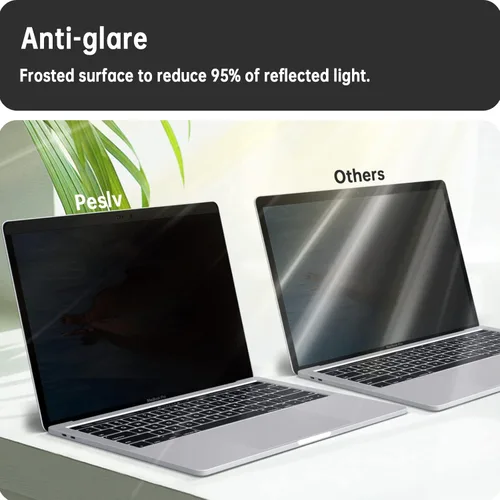 Miniatura 5 de Peslv Filtro de Privacidad Magnético para Macbook de 12 Pulgadas (2012-2017), Filtro Anti Luz Azul Deslumbrante Extraíble Filtro de Pantalla Mate