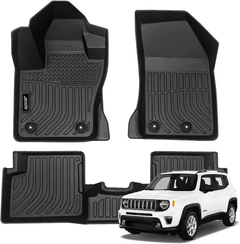 Miniatura 103 de Juego completo de tapetes de auto para todo tipo de clima, revestimiento automotriz para piso y maletero