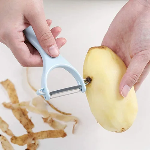 Miniatura 4 de Peladores de patatas, 3 unidades, peladores de frutas, peladores de patatas, pepino, manzana, peladores de verduras originales para cocina, juego