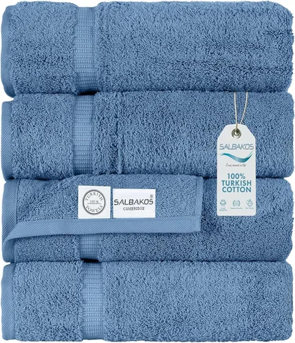 Miniatura 71 de Juego de alfombra de baño 100 % de algodón turco para hotel y spa de lujo y opciones de tapete de baño de espuma viscoelástica