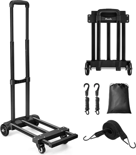 Miniatura 10 de KEDSUM - Camión de mano plegable, carretilla de 290 libras con ruedas, camión de mano plegable y colapsable, carrito de utilidad plegable, carrito