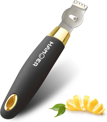 Miniatura 9 de Herramienta Rallador de Cítricos y Limón para KitchenAid - Cuchillo raspador con surcos múltiples y canal, hoja de acero inoxidable y mango curvo