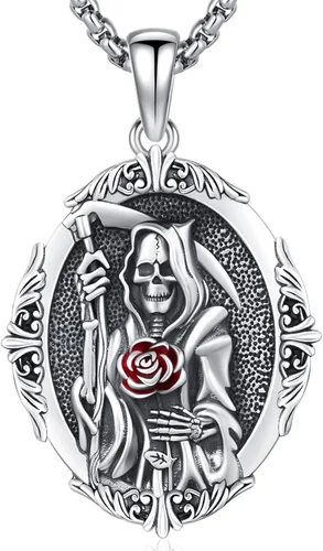 Miniatura 103 de Collar con colgante de plata de ley 925 con medalla de San Patrón, joyería religiosa para hombres y mujeres, con cadena de acero inoxidable 316L
