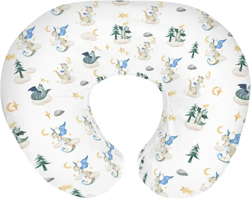 Miniatura 12 de Fundas de almohada de lactancia de dragón y caballeros de cuento de hadas para niños y niñas, dragones de fantasía, castillo de princesa, funda