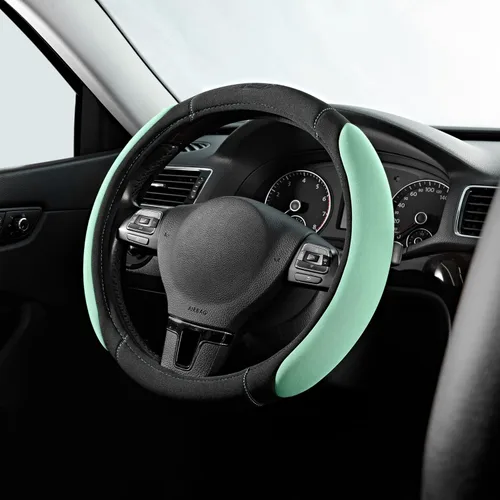 Miniatura 19 de Skechers - Funda para volante de automóvil con espuma viscoelástica, funda antideslizante para volante de 14.5-15 pulgadas, diseño cómodo y seguro