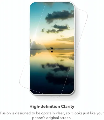 Miniatura 3 de ZAGG InvisibleShield Fusion Curve para Samsung Galaxy S22 Ultra - Protección de pantalla híbrida flexible - Reforzada con D3O - Protección extrema