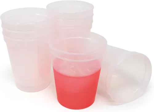 Miniatura 17 de Rolling Sands Vasos de plástico reutilizables para estadios de 16 onzas, paquete de 8, fabricados en Estados Unidos, sin BPA, aptos para Negro
