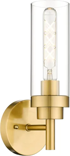 Miniatura 32 de Emak Apliques de Pared Juego de 2, Aplique de Pared Moderno de Baño Dorado Cepillado con Pantalla de Vidrio Esmerilado para Baño, Dormitorio, Sala