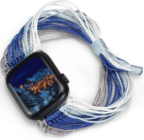 Miniatura 21 de JR.DM Correas de reloj bohemias compatibles con Apple Watch de 1.575 pulgadas, 1.614 pulgadas, 1.496 pulgadas, 1.732 pulgadas, 1.654 pulgadas, 1.772
