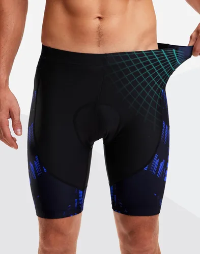 Miniatura 41 de Bikewa Pantalones cortos de ciclismo para hombre, con acolchado 4D, para ciclismo de carretera, con bolsillos con cremallera