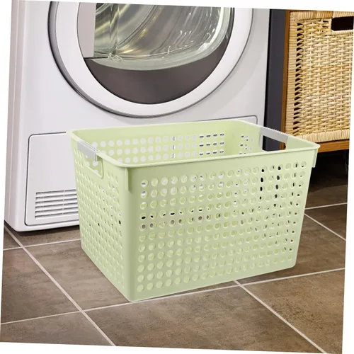 Miniatura 9 de Cesta de lavandería de plástico de gran capacidad, asa organizadora de ropa sucia y artículos diversos, para uso en casa, oficina o escuela