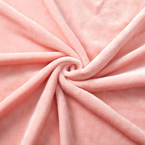 Miniatura 6 de Homiest Manta de forro polar con flecos, suave y acogedora manta de franela rosa claro, manta decorativa ligera para sofá, cama, silla para todas
