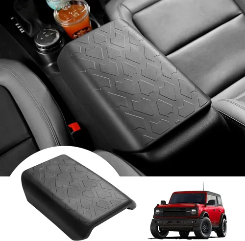 Mabett Funda de reposabrazos para consola central para accesorios Ford Bronco 2021 2022 2023 2024 2025 2/4 puertas, almohadilla interior que