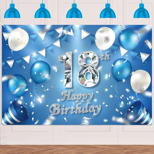 Miniatura 35 de Cartel de feliz cumpleaños número 11, globos de decoración de fondo de confeti de cristal, decoración temática para niños o niñas, vítores a 11