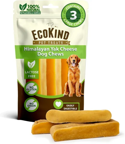 Miniatura 27 de EcoKind Premium Gold Yak Cheese - Masticables para perros del Himalaya, golosinas saludables para perros de todas las razas y tamaños, todo natural
