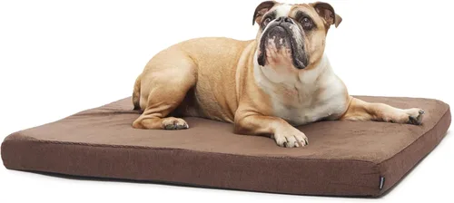 Miniatura 8 de Barkbox Cama ortopédica para perros Cómodo colchón de espuma viscoelástica para alivio de las articulaciones Soporte de cabeza y cuello Espresso