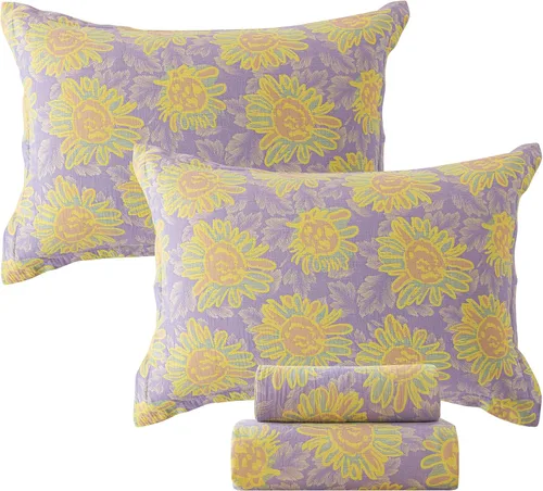 Miniatura 53 de FADFAY Juego de sábanas de rosas blancas, ropa de cama vintage floral de rosas, ropa de cama estilo rústico, 100% algodón egipcio percal, 800 hilos