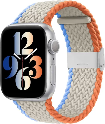 Miniatura 8 de Bandiction - Correas compatibles con Apple Watch de 44mm 40mm 38mm 42mm 41mm 45mm 46mm 49mm, bandas iWatch para mujeres y hombres, correa elástica