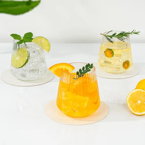 Miniatura 6 de BESTSTAR 36 Piezas Copas de Vino de Plástico Transparente Acanalado de 12 onzas, Copas de Champán Desechables de Origami Onduladas, Elegantes Vasos