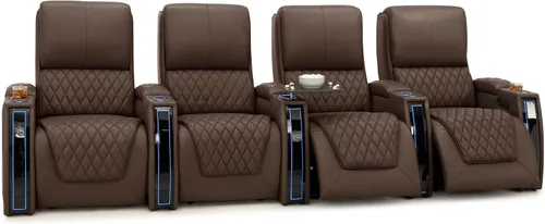 Miniatura 96 de Seatcraft Apex Zero-Gravity CoolZero - Asiento de cine en casa de cuero italiano, reposacabezas eléctrico, lumbar eléctrico, reclinable eléctrico