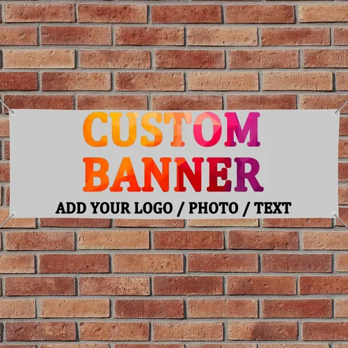 Miniatura 9 de Pancartas y letreros personalizados para negocios, pancartas y letreros personalizados para exteriores, foto personalizada para fiesta de 8' X 4
